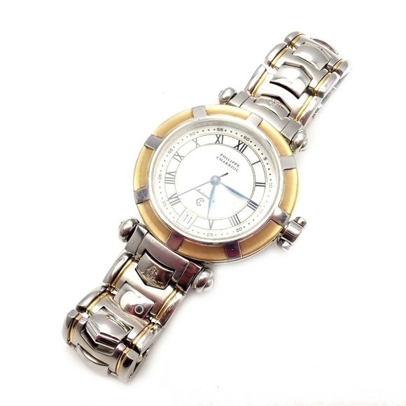 Philippe Charriol 18k Yellow Gold Stainless Steel Automatic Watch w/ Extra Band - Picture 1 of 9